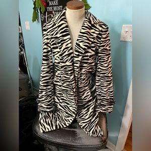 Mixit zebra overcoat